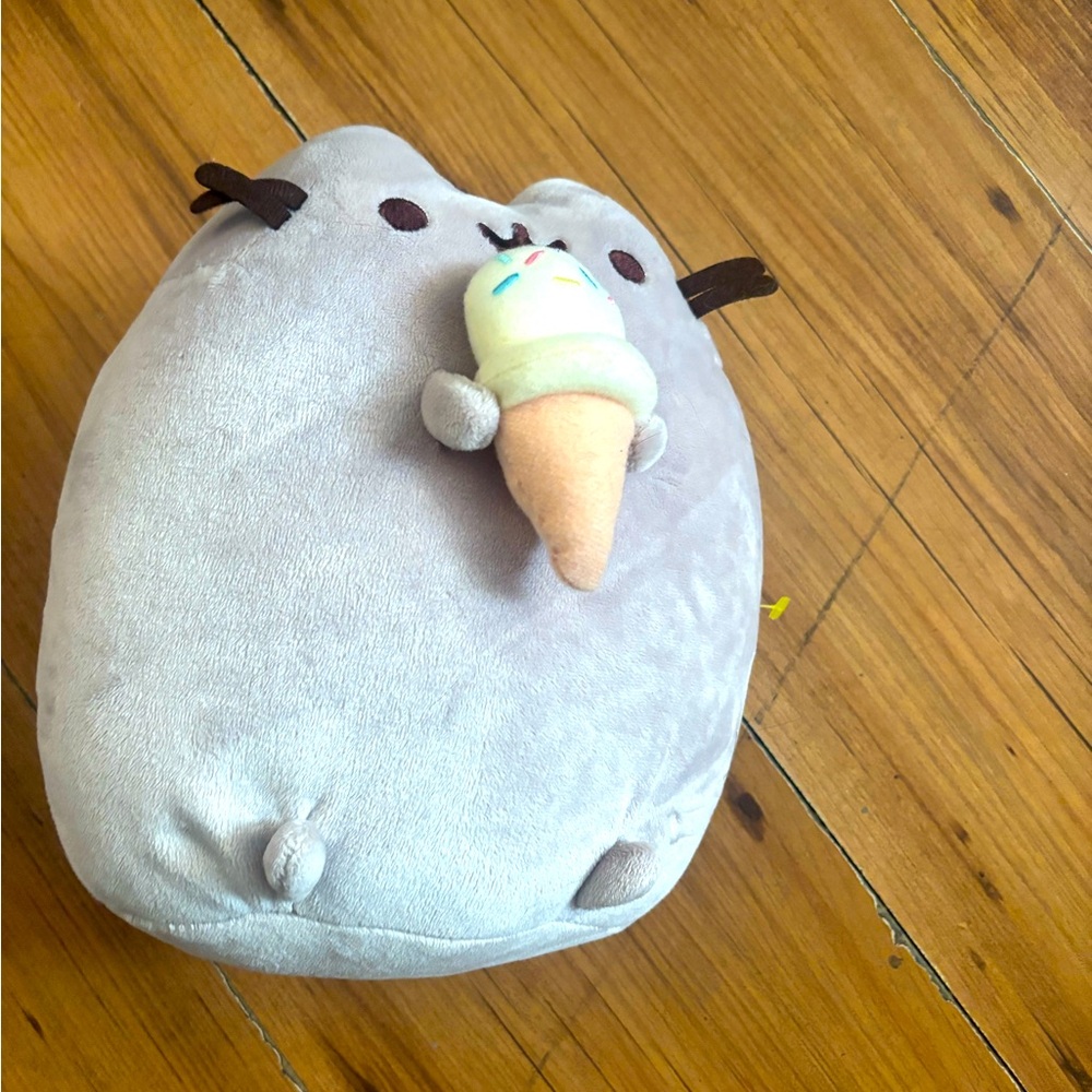Pusheen plush with ice cream cone